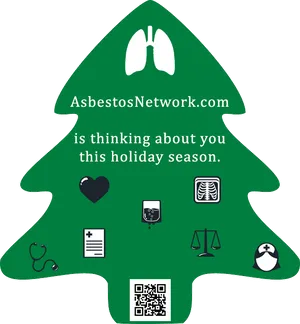 Holiday Healthcare Asbestos Awareness Christmas Tree PNG image