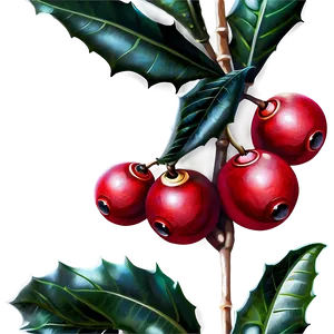 Holiday Holly Berries PNG 05032024