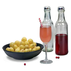 Holiday Mimosa With Cranberry Png Hli51 PNG image