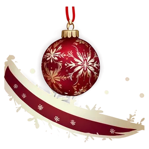 Holiday Red Ornament Png 3 PNG image