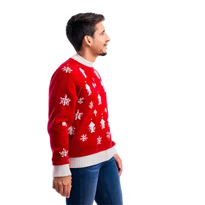 Holiday Red Sweater PNG Aho