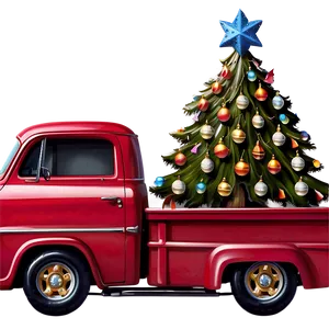 Holiday Red Truck Png 29 PNG image