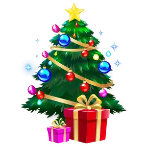 Holiday Season Cartoon Tree Png Lwm PNG image