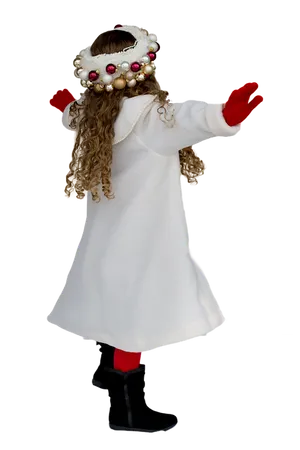 Holiday Season Festive Child Costume PNG image