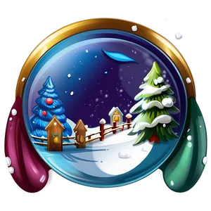 Holiday Snow Globe PNG 06252024 PNG