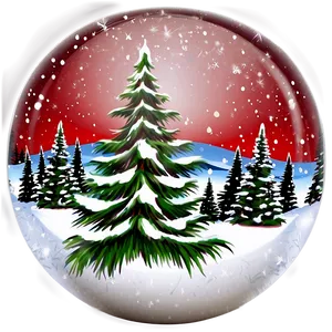 Holiday Snow Globe PNG 1 PNG