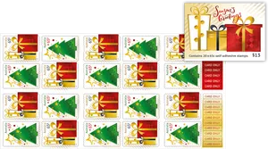 Holiday Stamp Collection Sheet PNG image