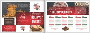 Holiday Sweets Brochure Design PNG image