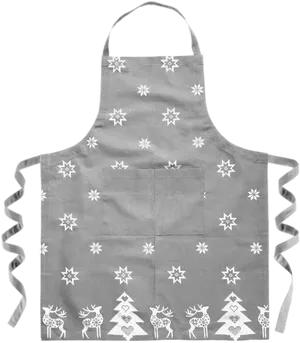Holiday Theme Grey Apron PNG