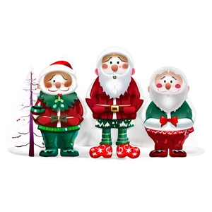 Holiday Themed Characters PNG 40 PNG