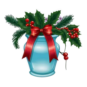 Holiday Themed Flower Vase Png 42 PNG image