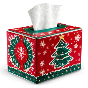 Holiday Tissue Box PNG 06132024