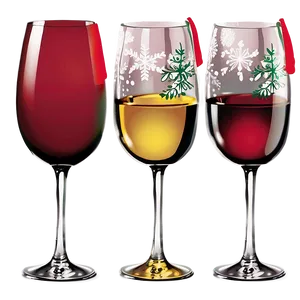 Holiday Wine Glasses Cheer PNG Yih PNG