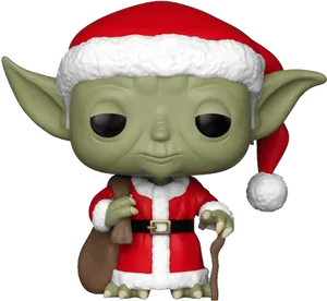 Holiday Yoda Figurine