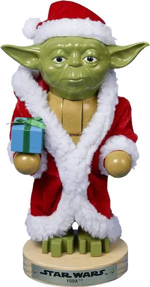 Holiday Yoda Figurine