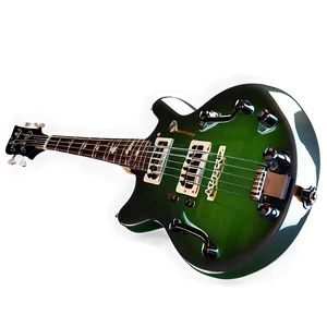 Hollow Body Bass Guitar PNG 06202024 PNG