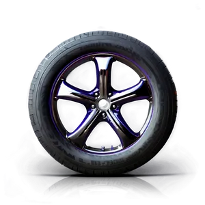 Hollow Spoke Car Wheel PNG 06122024 PNG