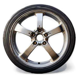 Hollow Spoke Car Wheel PNG Mpm PNG