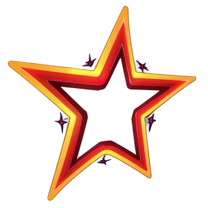 Hollow Star Outline PNG Woj PNG