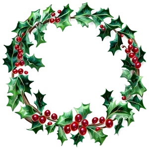 Holly Berry Wreath Png 21 PNG image