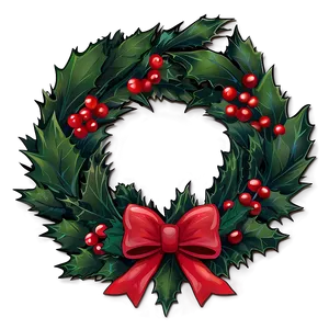 Holly Berry Wreath PNG 52