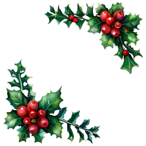 Holly Border PNG Kmf88 PNG