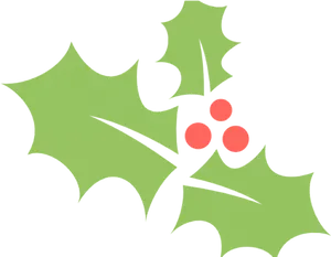 Holly Branch Illustration PNG image