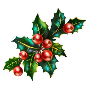 Holly Clipart PNG 05252024