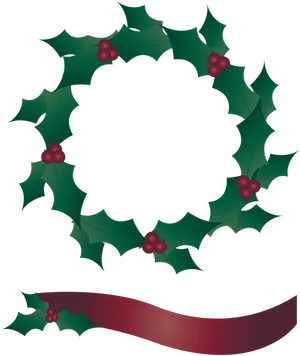Holly Garland Graphic PNG image