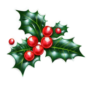 Holly Illustration PNG Nik PNG