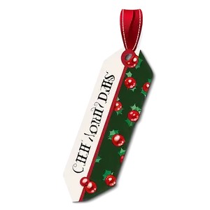 Holly Jolly Christmas Tag Png Wgx PNG image