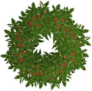 Holly Leaf Laurel Wreath PNG image