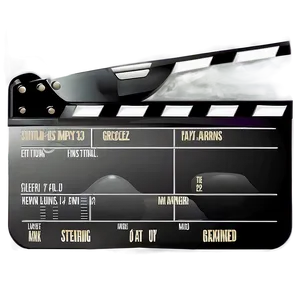 Hollywood Film Slate Design Png Qmp47 PNG image