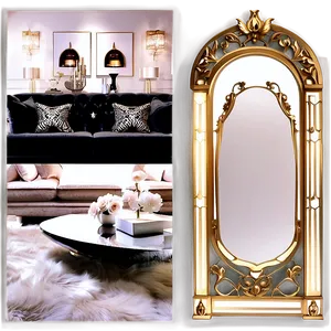 Hollywood Glam Living Room Png 05242024 PNG image