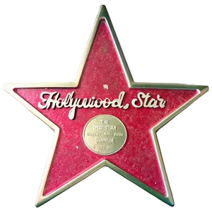 Hollywood Star Plaque Png 33 PNG image