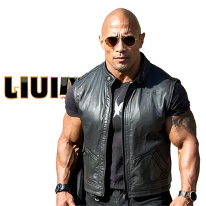 Hollywood Star The Rock PNG Dho
