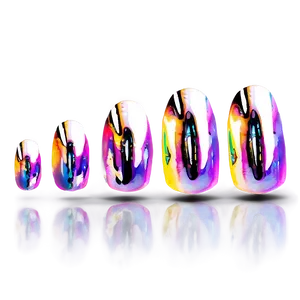 Holographic Acrylic Nails Inspiration PNG Kss71