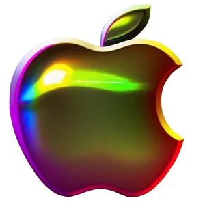 Holographic Apple Logo Png 05232024 PNG image