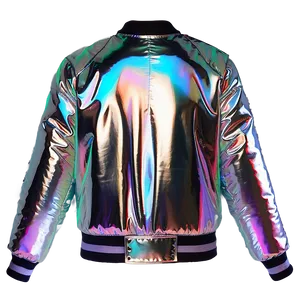 Holographic Bomber Jacket PNG Rih8 PNG