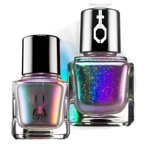 Holographic Nail Polish Bottle PNG 06292024