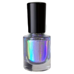 Holographic Nail Polish Bottle PNG Fbj