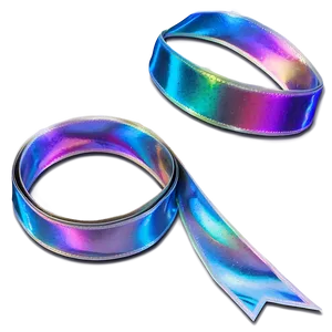 Holographic Ribbon Shine PNG Qdu PNG