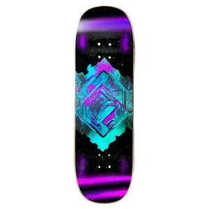 Holographic Skateboard Deck Sketch PNG 06282024