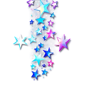 Holographic Stars Transparent PNG 05252024 PNG