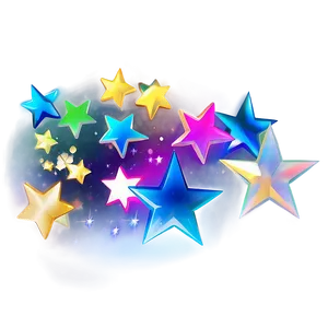 Holographic Stars Transparent PNG Vkw2 PNG