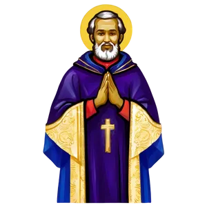 Holy Bishop Illustration Png 06252024 PNG image