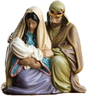 Holy Family Nativity Sculpture PNG image