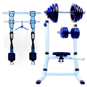 Home Gym Setup PNG Sft