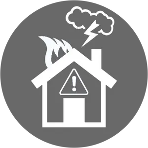 Home Insurance Disaster Protection Icon PNG image