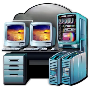 Home Office Pc Png Tsl PNG image
